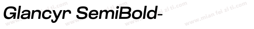 Glancyr SemiBold字体转换